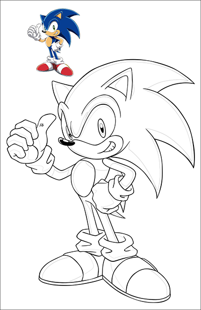 Sonic para pintar